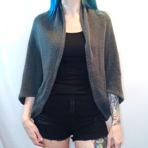 Grey Knit Shrug/Shawl.